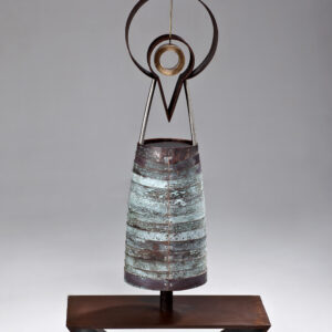 Balanced Being: 1000x520x250mm_copper, stainless, mild and corten steel