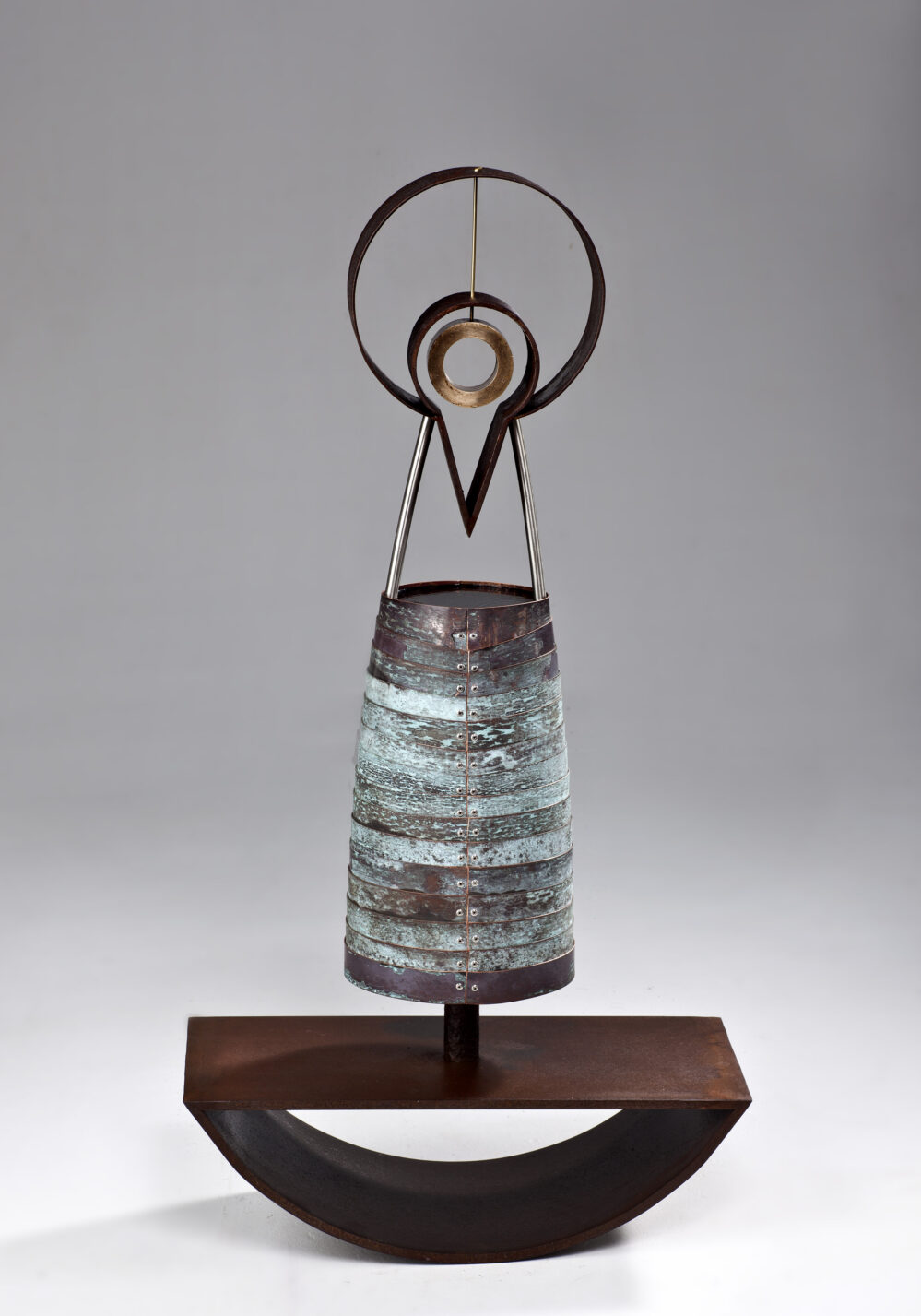 Balanced Being: 1000x520x250mm_copper, stainless, mild and corten steel