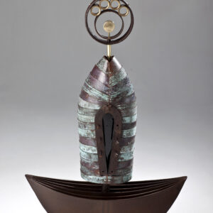 Inter-Being: 1020x670x200mm_copper, stainless, mild and corten steel