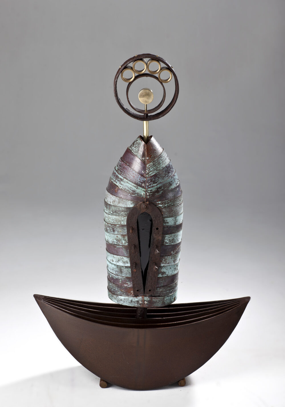 Inter-Being: 1020x670x200mm_copper, stainless, mild and corten steel