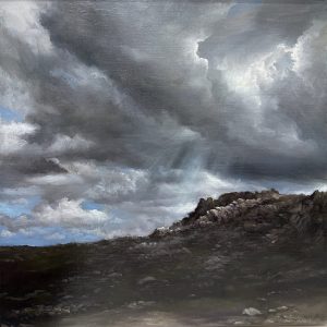 Wind of mountain top: 500x500mm_oil on linen