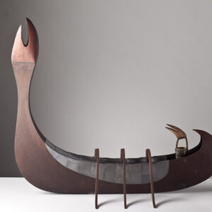 Bardo Voyager Returned: 1000x900x540mm_Corten and mild steel, lead, brass, timber