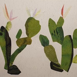 Flowering Cactus I_480x805mm_ink and collage