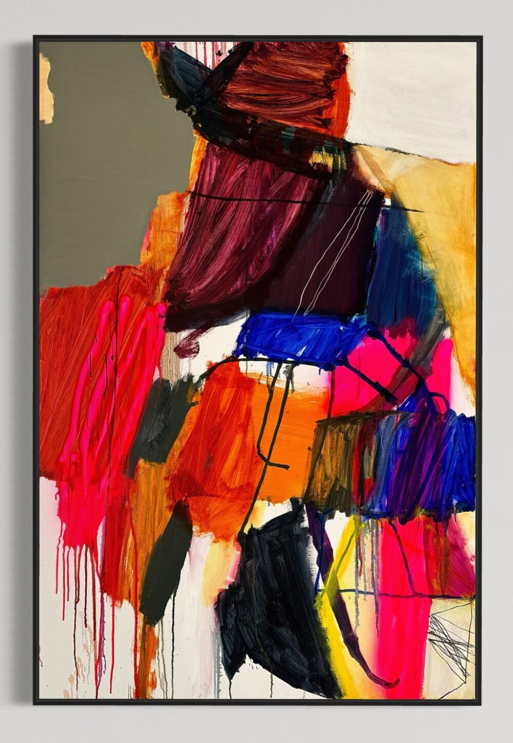 Footstool: 1550x1040mm_oil on linen