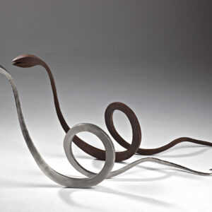 Intimate I and II: 1200x530x250mm_corten steel and stainless steel