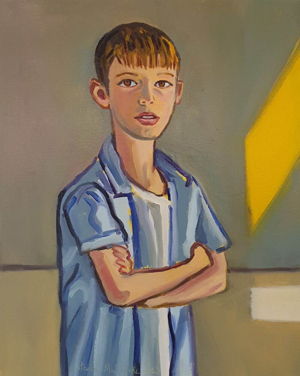 Portrait of Boy_535x435mm_oil on linen