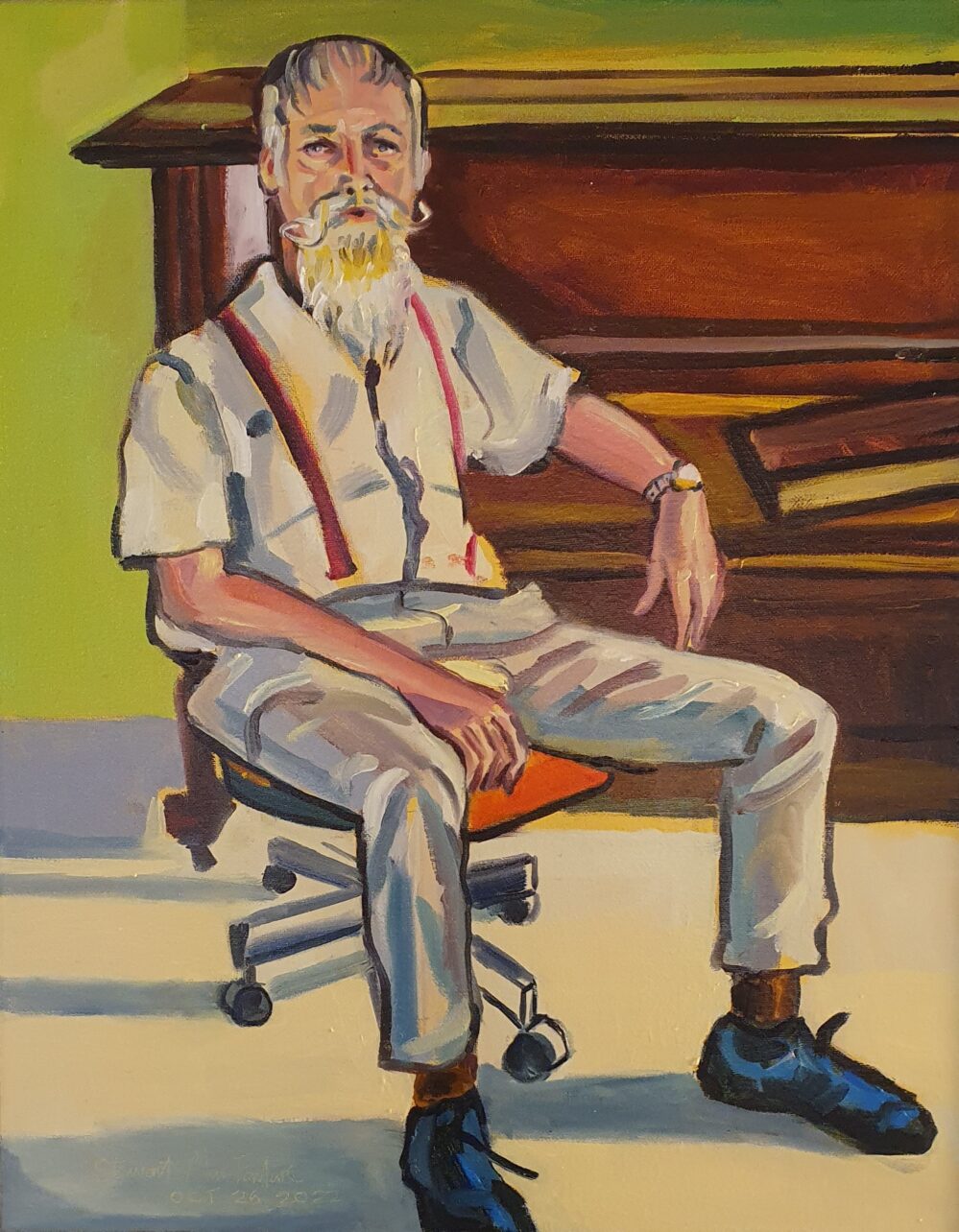 Portrait of Man_535x435mm_oil on linen