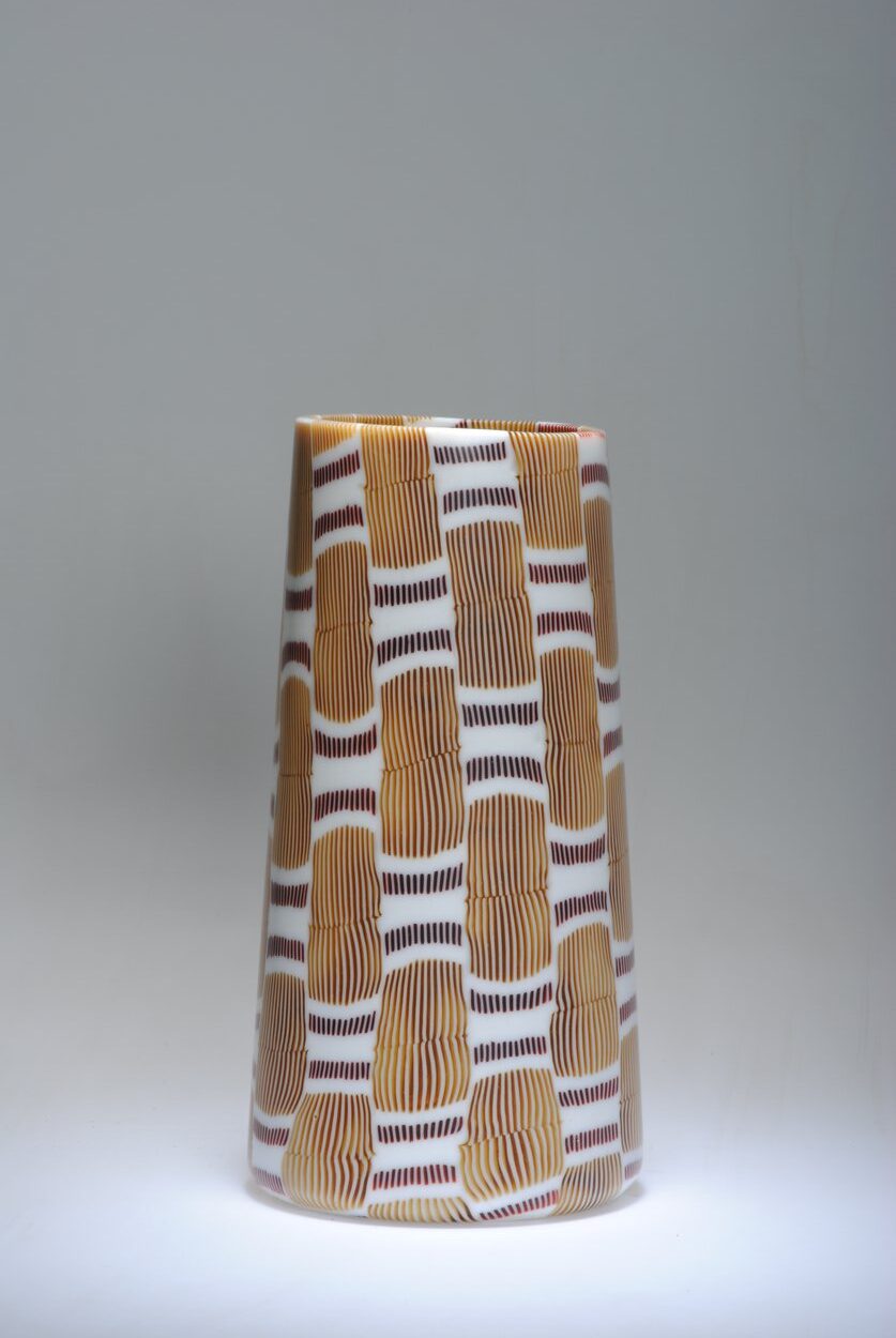 Textile 07 #28: 295x150mm_kiln formed and blown glass