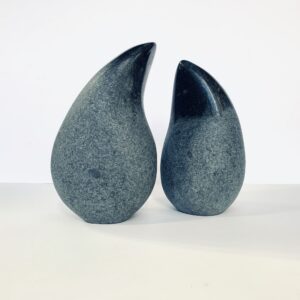 Two Teardrop Form_250x150x150_Black Hill Granite