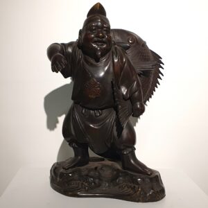 Vintage Japanese Bronze of Ebisu_360mmH