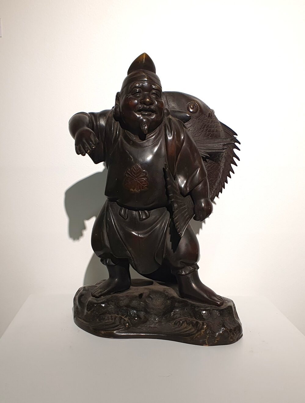Vintage Japanese Bronze of Ebisu_360mmH