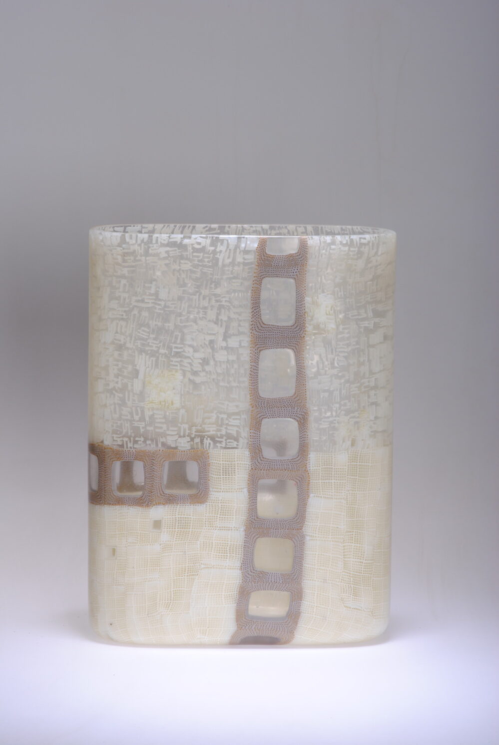 Vista 08 #5: 265x195x70mm_kiln formed and blown glass