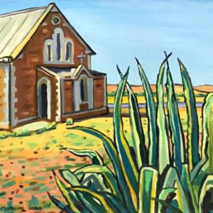 Old Church in Hammond: 2023_500x600mm_oil on canvas