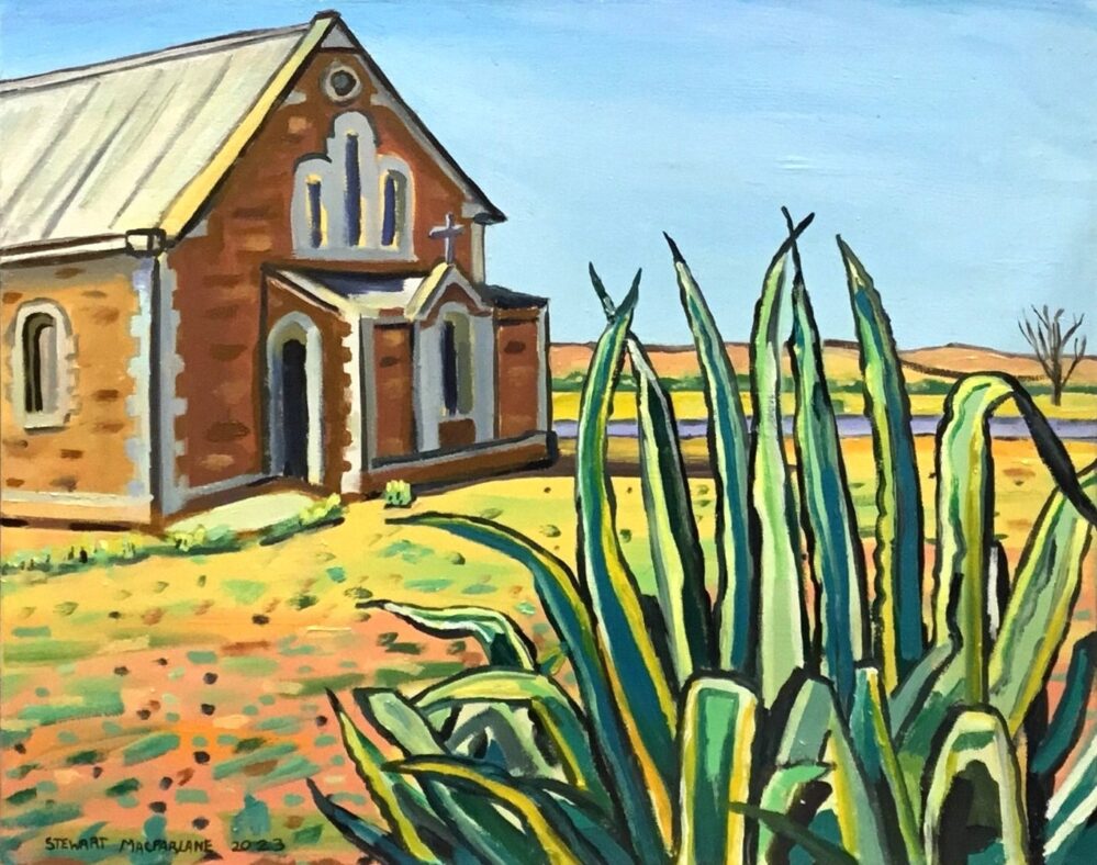 Old Church in Hammond: 2023_500x600mm_oil on canvas
