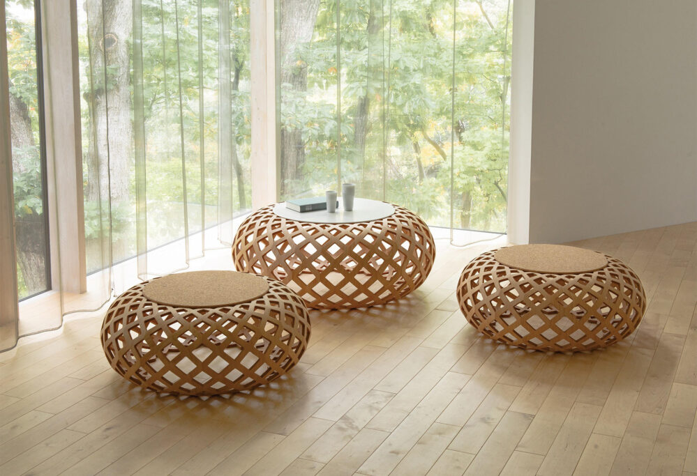 Kina Coffee Table: by David Trubridge for Conde House