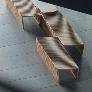 Nakka Bench: by Taiji Fujimori for Conde House