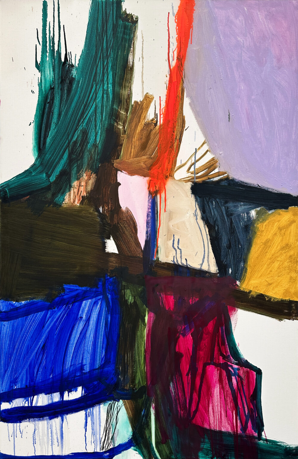 Splits: 2024_Oil on linen_155 X 104CM