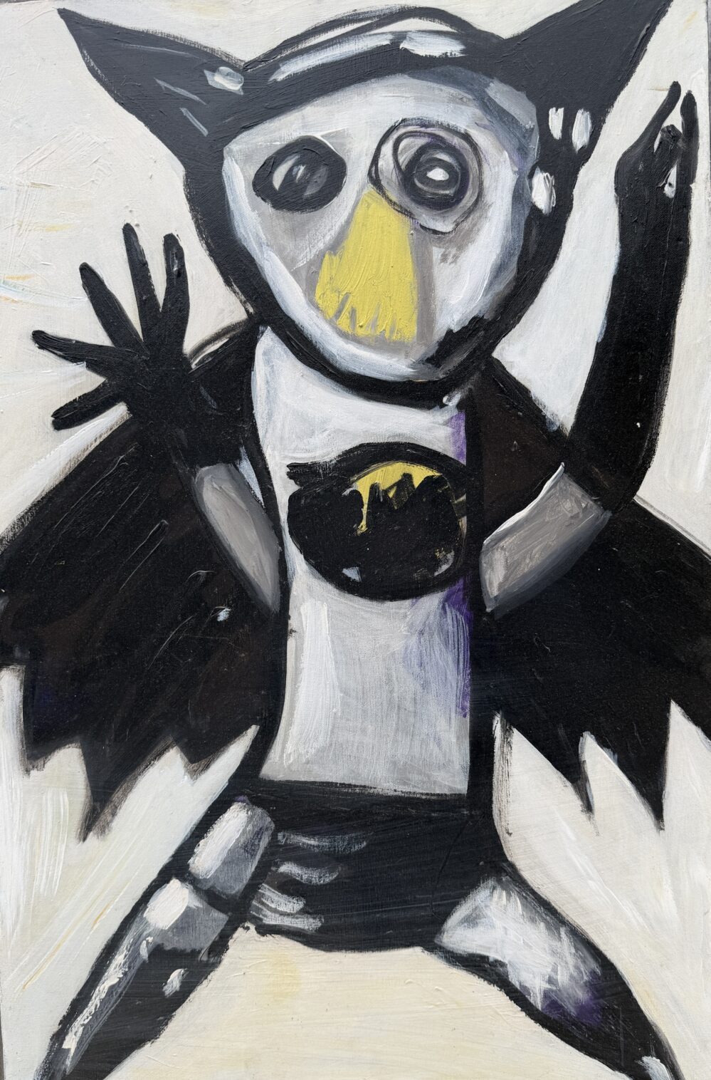 Batman - 2014, oil on canvas, W61xH91cm