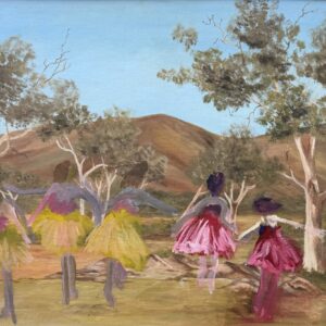 Bush Ballet - 2026, oil on original painting - Daub, W83xH58cm