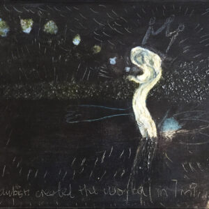Daubist Creation - 2016, acrylic on original painting -Daub, W55xH45cm