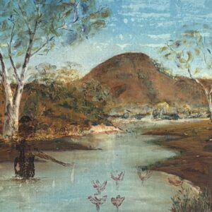 Fragments of Memory - 2024, gel transfer on original painting - Daub, W43xH36cm