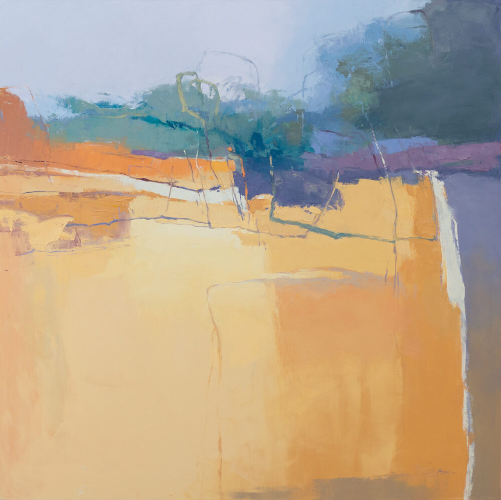 Golden Glow Near Meadows_1370x1370mm_2026_oil on canvas