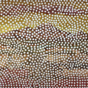 Spot Painting #17 - 2024, oil on original painting - Daub, W70xH52cm