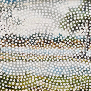 Spot Painting #7 - 2021, oil on original painting - Daub, W57xH47cm
