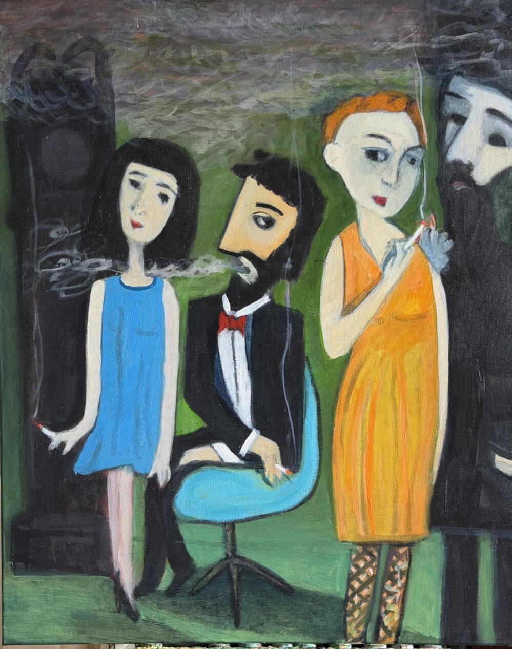 The Soirèe - 2026, oil on canvas, W60xH75cm