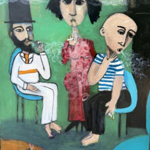The Soirèe #2 - 2026, oil on canvas, W60xH75cm