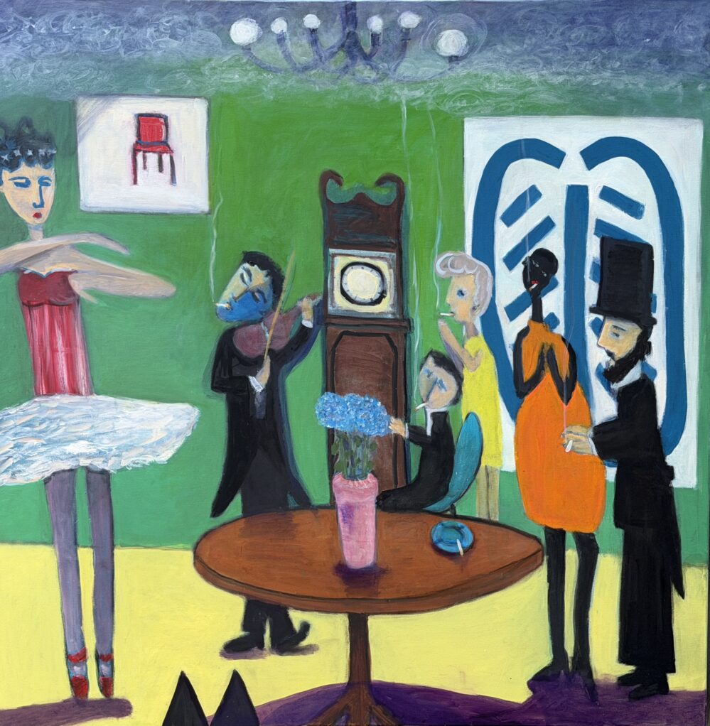 Improvisation - 2026, oil on canvas, W110xH110cm