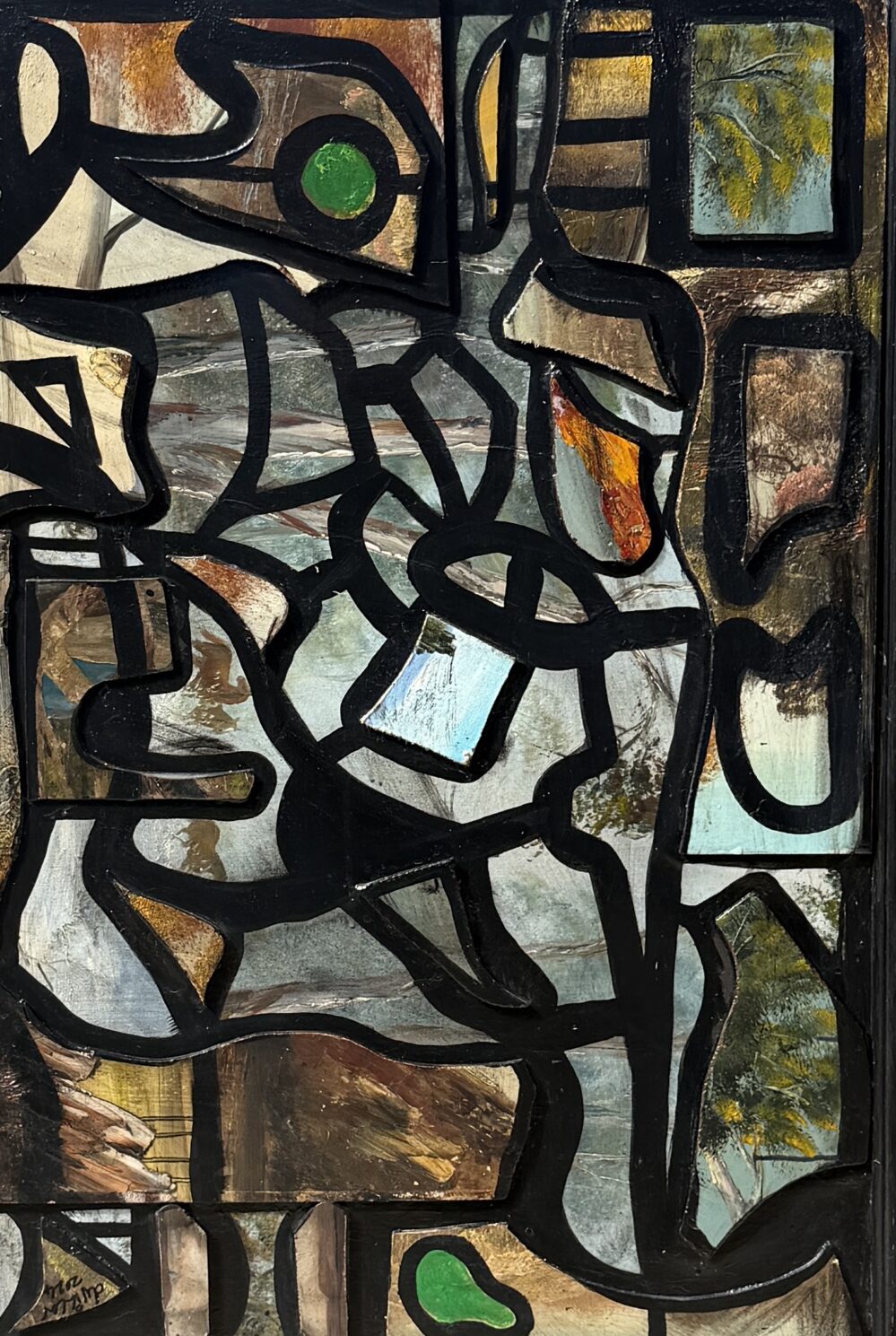 The Sum of its Parts - 2024, fragments of original paintings reassembled - Daub