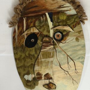 WO TA NO FO #2 - 2020, sawn and glued original painting - Daub, W26xH40cm