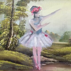 Bush Ballerina - 2026, oil on original painting - Daub, W47xH37cm