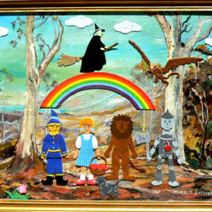 Somewhere over the Rainbow 2009, felt on original painting - Daub