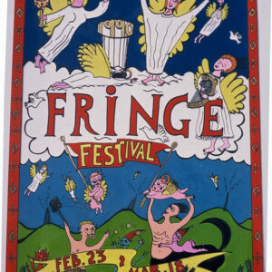 Original Fringe Poster -1990, gouache on film positive, W46xH60cm
