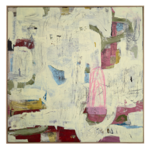 Baileys In Grandma’s Kitchen_Acrylic, wax paste, acrylic ink on canvas_110x110cm