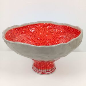 Well I Love This One _Handmade and painted ceramic, 125x195mm