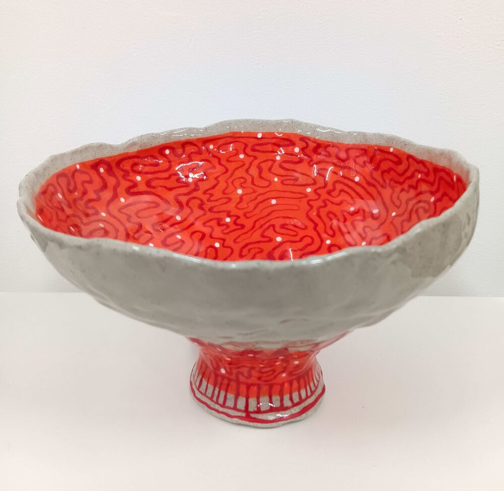 Well I Love This One _Handmade and painted ceramic, 125x195mm