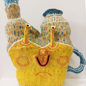 Stalks _Handmade and painted ceramic, 280x320mm