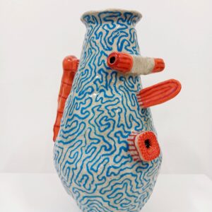 Oooooooow _Handmade and painted ceramic, 150x230mm