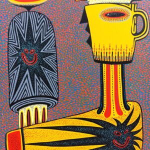 I Just Wanted Coffee _Acrylic on board, 510x410mm