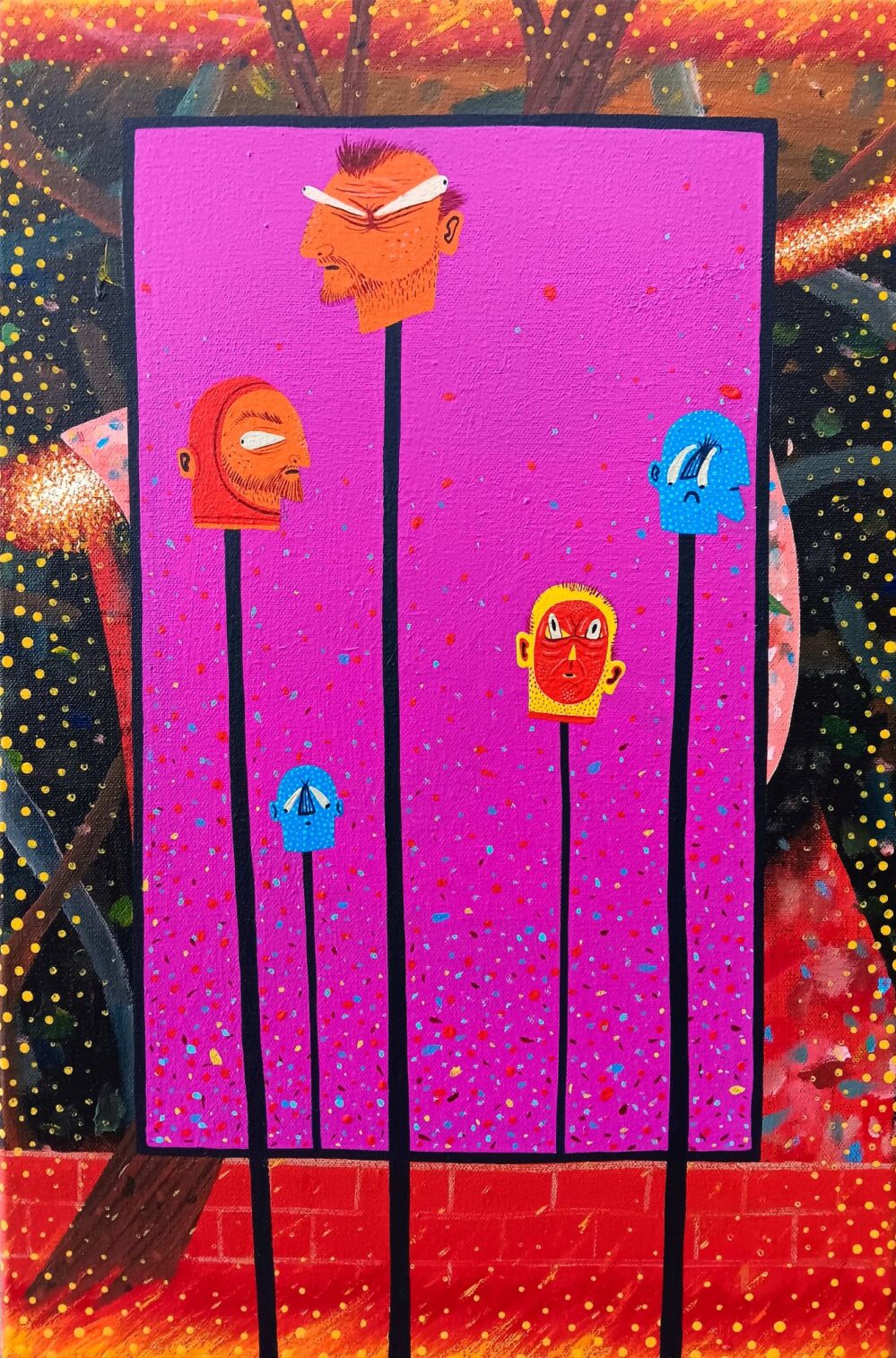 Is this the way were heading _Acrylic on canvas 460x305mm
