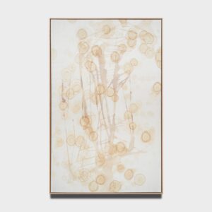 Tea Tree 26d_1330x1710mm_tea water on canvas and Chinese silk_2026
