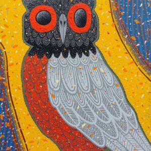 Owl _Acrylic on board, 510x405mm