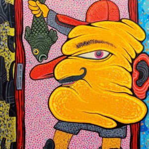 Peak Male Performance _Acrylic on board, 760x505mm