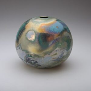 Afternoon Light _Glazed ceramic vessel_170Hx190mmDia