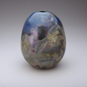 Misty Morning _Glazed ceramic vessel_240Hx170mmDia