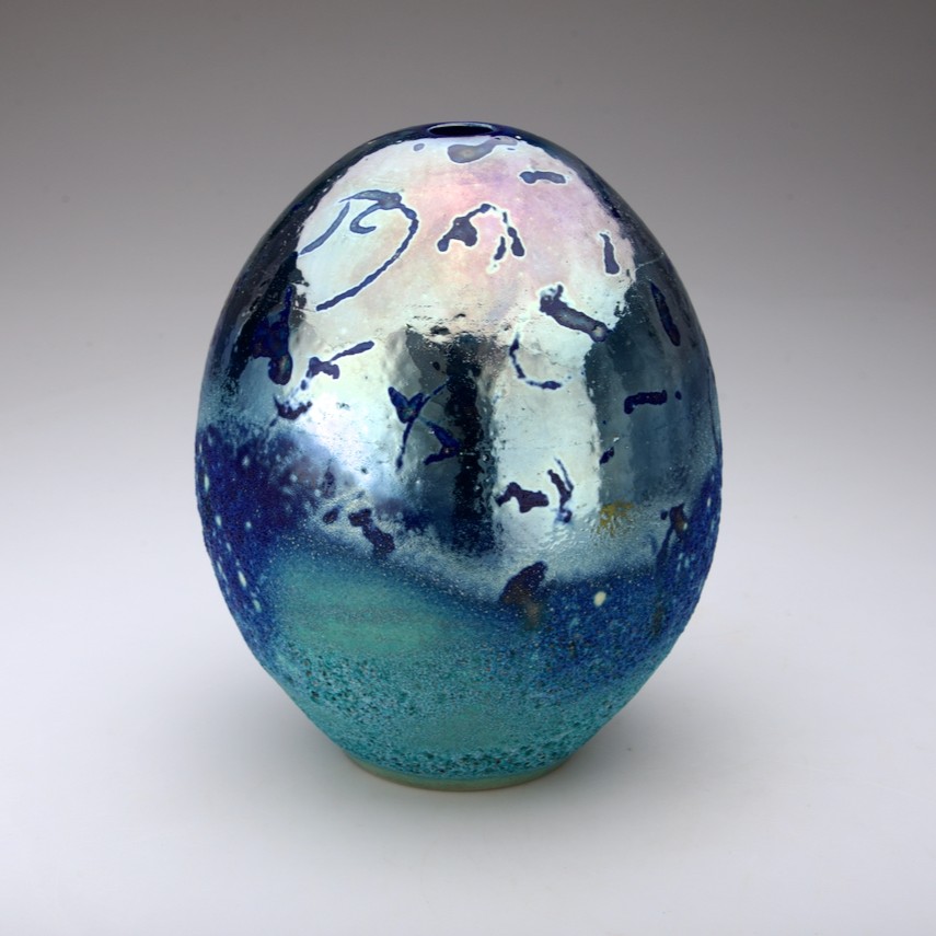Evening Light _Glazed ceramic vessel_240mmHx170mmDia
