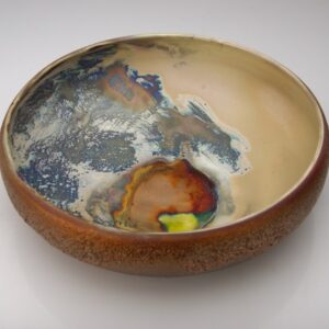 Evening Sky _Glazed ceramic vessel_80Hx230mmDia